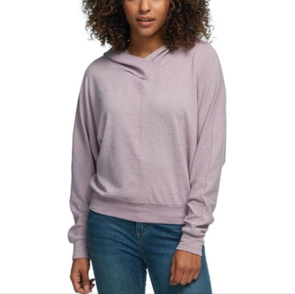 STOIC Purple Wavy Bat Wing Hoodie Sz S